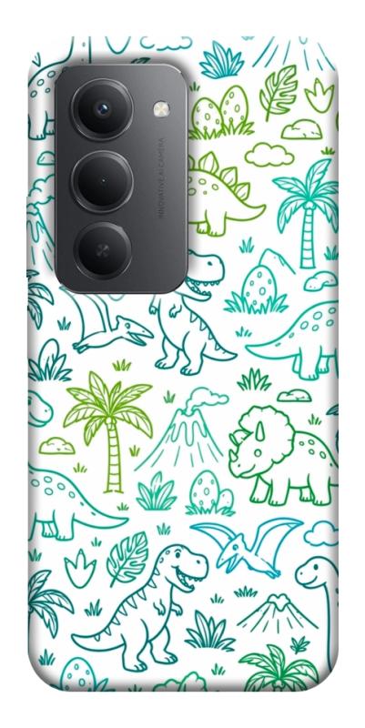Чехол itsPrint Dino pattern для Xiaomi Redmi 15 (EU), паттерн, купить оптом с доставкой