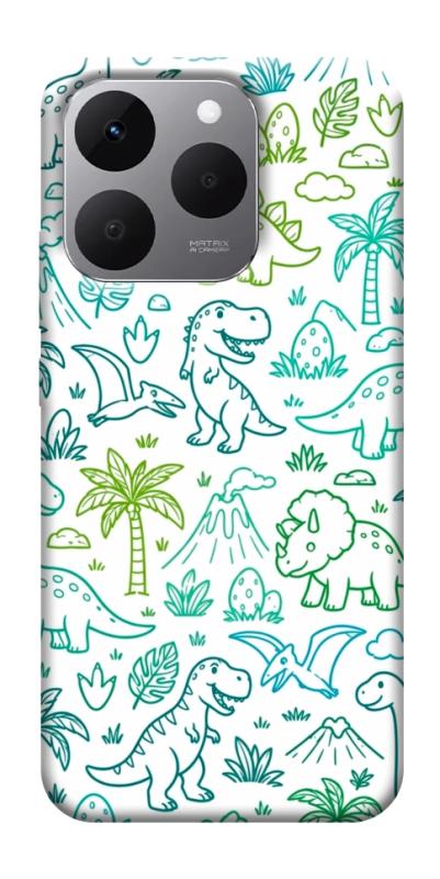 Чехол itsPrint Dino pattern для Realme 15T, паттерн, купить оптом с доставкой