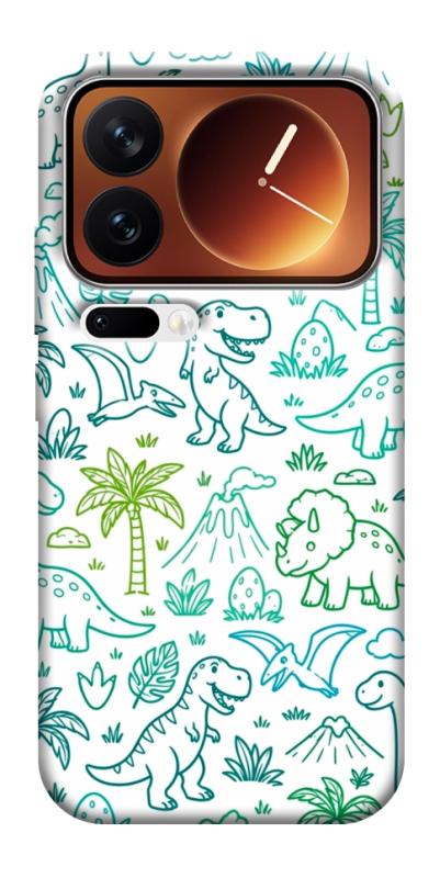 Чехол itsPrint Dino pattern для Xiaomi 17 Pro Max, паттерн, купить оптом с доставкой