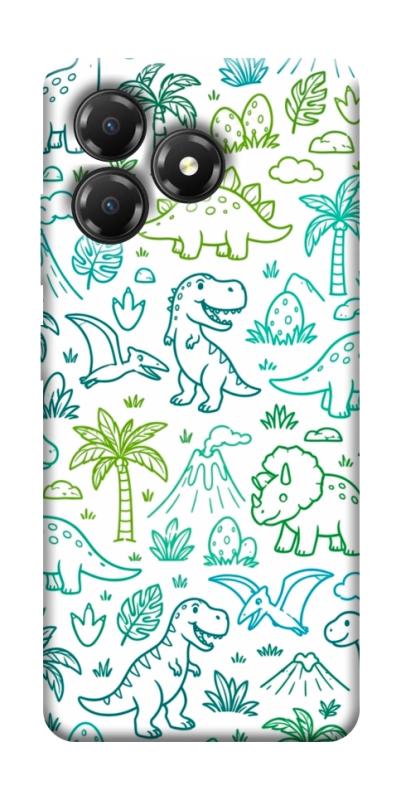 Чехол itsPrint Dino pattern для ZTE Blade A36, паттерн, купить оптом с доставкой