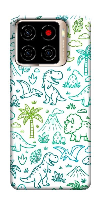 Чехол itsPrint Dino pattern для ZTE Blade A56, паттерн, купить оптом с доставкой