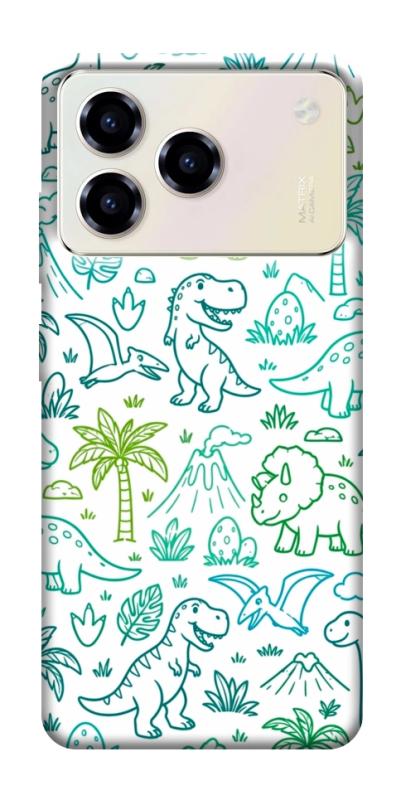 Чехол itsPrint Dino pattern для ZTE Blade A76, паттерн, купить оптом с доставкой