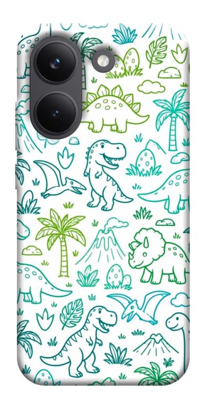 Чохол itsPrint Dino pattern для Xiaomi Poco X8 Pro, паттерн, купити оптом з доставкою