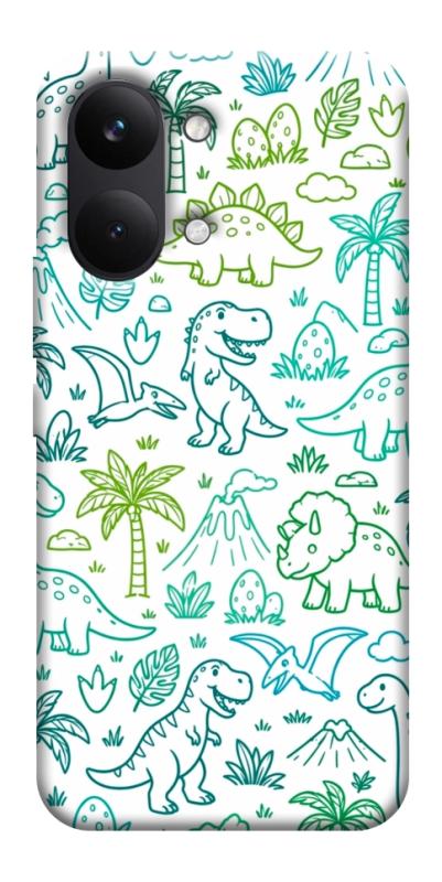 Чохол itsPrint Dino pattern для Xiaomi Poco X8 Pro Max, паттерн, купити оптом з доставкою