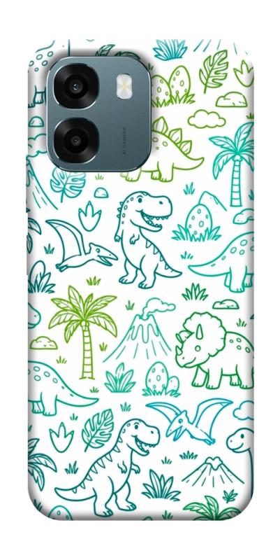 Чехол itsPrint Dino pattern для Oppo A6, паттерн, купить оптом с доставкой