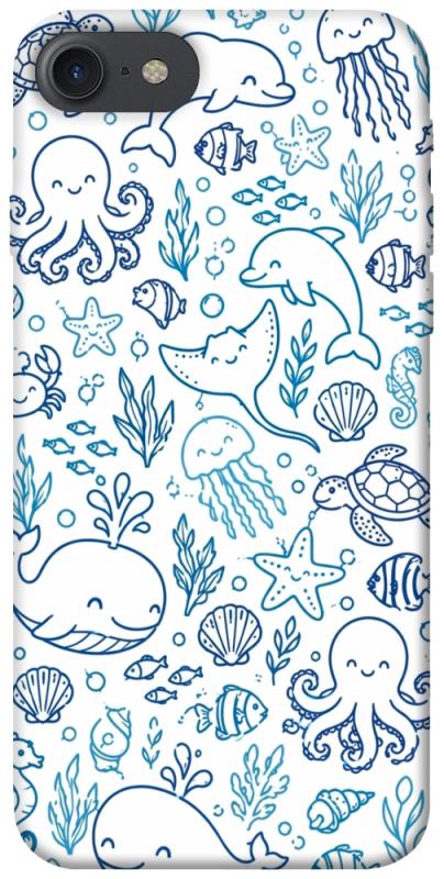 Чохол itsPrint Sea pattern для Apple iPhone 7 / 8 (4.7"), песики, купити оптом з доставкою