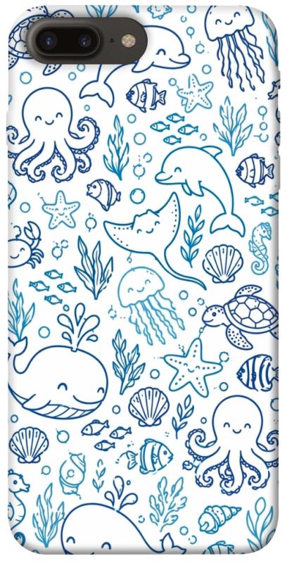 Чехол itsPrint Sea pattern для Apple iPhone 7 plus / 8 plus (5.5"), песики, купить оптом с доставкой