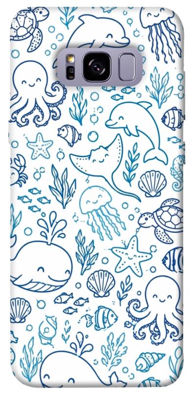 Чохол itsPrint Sea pattern для Samsung G955 Galaxy S8 Plus, песики, купити оптом з доставкою