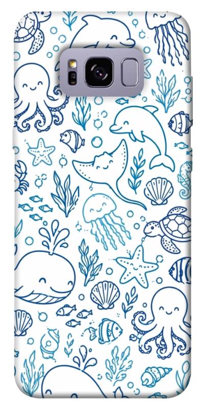 Чехол itsPrint Sea pattern для Samsung G955 Galaxy S8 Plus, песики, купить оптом с доставкой