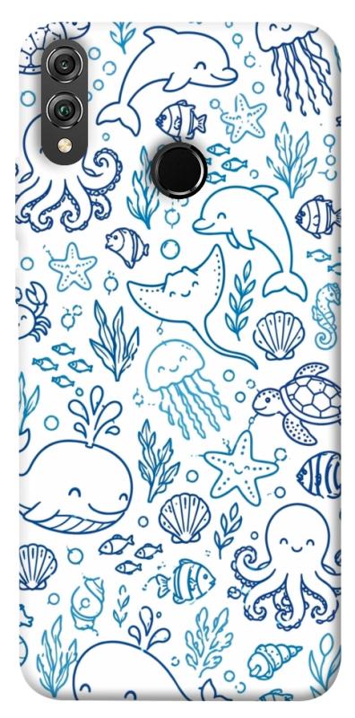 Чохол itsPrint Sea pattern для Huawei Honor 8X, песики, купити оптом з доставкою