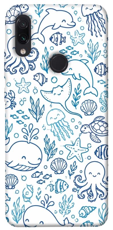 Чохол itsPrint Sea pattern для Xiaomi Redmi Note 7 / Note 7 Pro / Note 7s, песики, купити оптом з доставкою