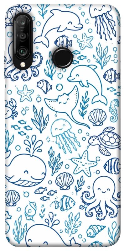Чохол itsPrint Sea pattern для Huawei P30 lite, песики, купити оптом з доставкою