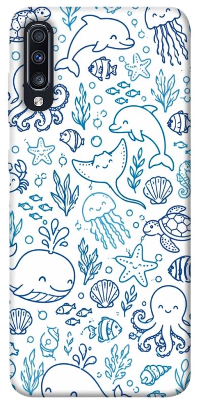 Чехол itsPrint Sea pattern для Samsung Galaxy A70 (A705F), песики, купить оптом с доставкой