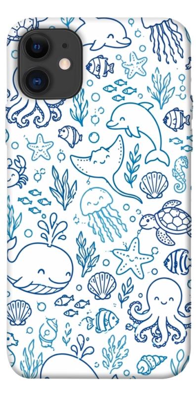 Чехол itsPrint Sea pattern для Apple iPhone 11 (6.1"), песики, купить оптом с доставкой