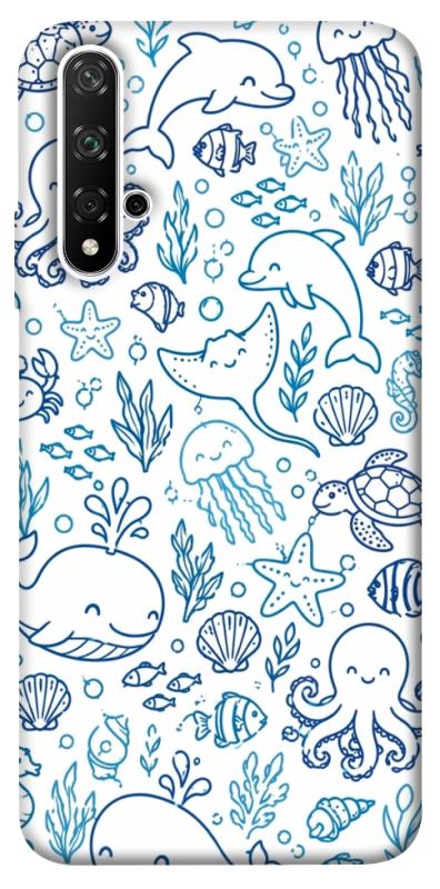 Чехол itsPrint Sea pattern для Huawei Honor 20 / Nova 5T, песики, купить оптом с доставкой