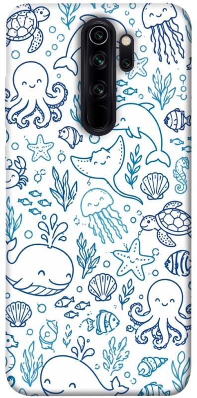 Чехол itsPrint Sea pattern для Xiaomi Redmi Note 8 Pro, песики, купить оптом с доставкой
