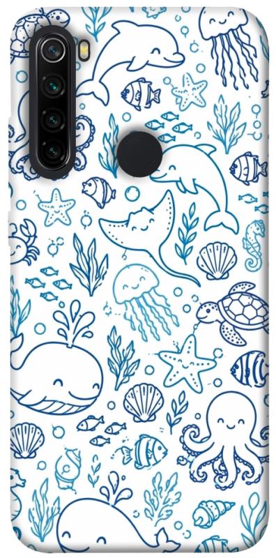 Чохол itsPrint Sea pattern для Xiaomi Redmi Note 8, песики, купити оптом з доставкою