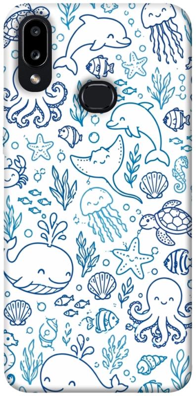Чохол itsPrint Sea pattern для Samsung Galaxy A10s, песики, купити оптом з доставкою