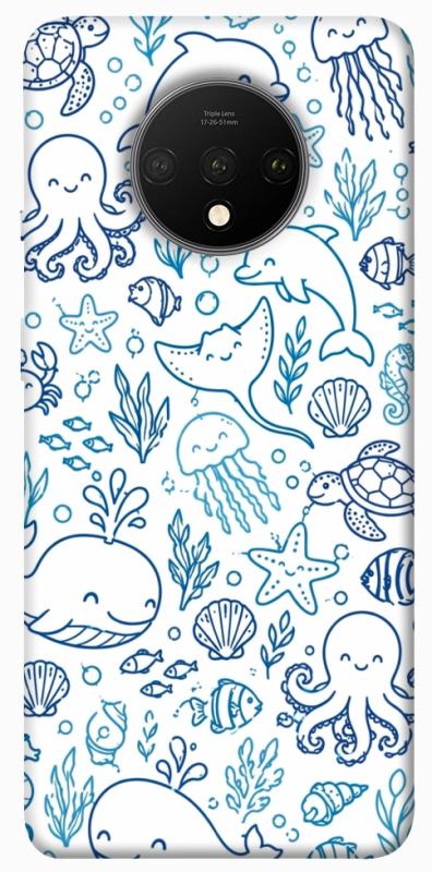 Чохол itsPrint Sea pattern для OnePlus 7T, песики, купити оптом з доставкою