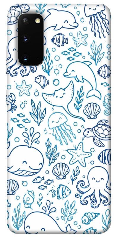 Чехол itsPrint Sea pattern для Samsung Galaxy S20, песики, купить оптом с доставкой