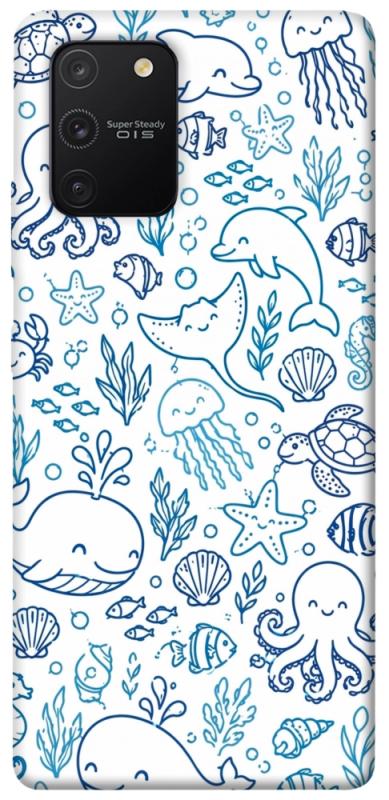 Чехол itsPrint Sea pattern для Samsung Galaxy S10 Lite, паттерн, купить оптом с доставкой