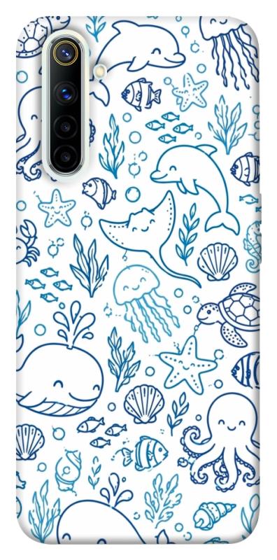 Чехол itsPrint Sea pattern для Realme 6, паттерн, купить оптом с доставкой