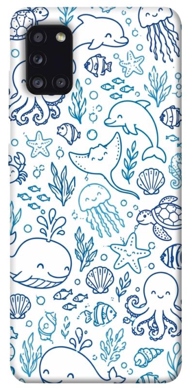 Чехол itsPrint Sea pattern для Samsung Galaxy A31, песики, купить оптом с доставкой