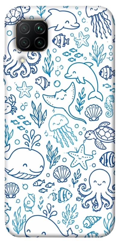 Чохол itsPrint Sea pattern для Huawei P40 Lite, паттерн, купити оптом з доставкою