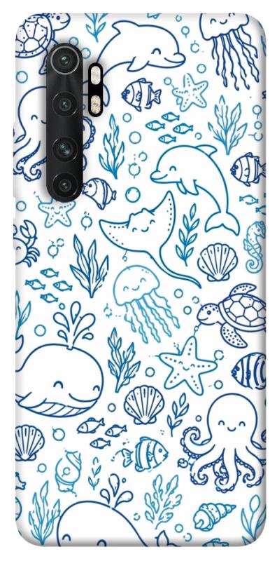 Чехол itsPrint Sea pattern для Xiaomi Mi Note 10 Lite, песики, купить оптом с доставкой