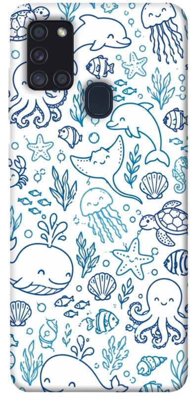 Чохол itsPrint Sea pattern для Samsung Galaxy A21s, песики, купити оптом з доставкою