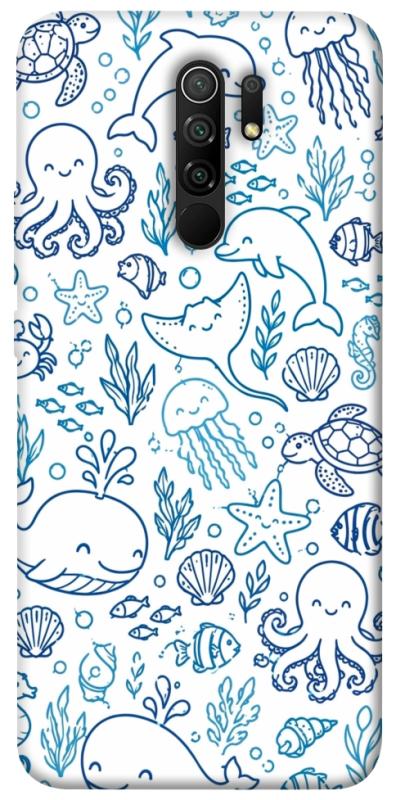 Чехол itsPrint Sea pattern для Xiaomi Redmi 9, песики, купить оптом с доставкой