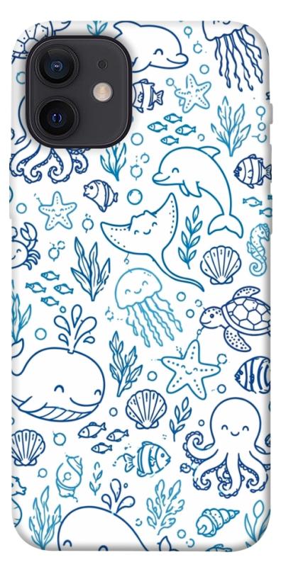 Чохол itsPrint Sea pattern для Apple iPhone 12 Pro (6.1"), песики, купити оптом з доставкою