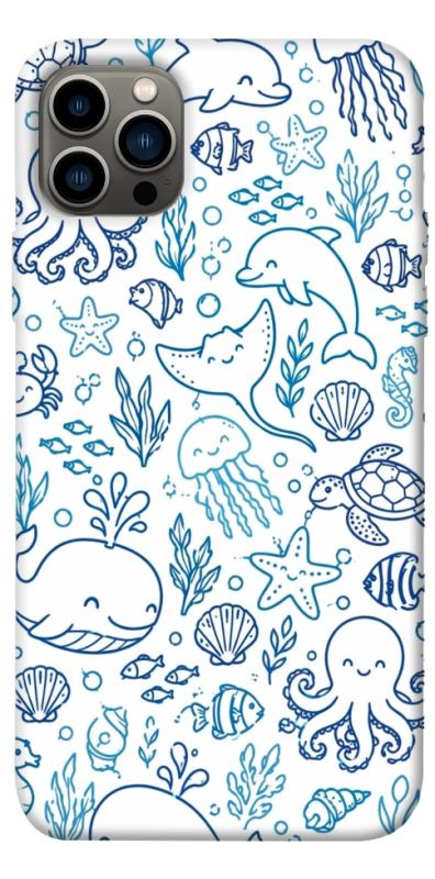 Чохол itsPrint Sea pattern для Apple iPhone 12 Pro (6.1"), паттерн, купити оптом з доставкою