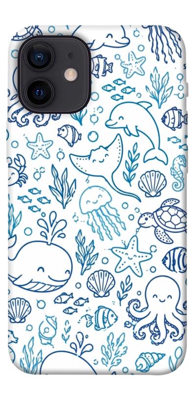 Чехол itsPrint Sea pattern для Apple iPhone 12 mini (5.4"), песики, купить оптом с доставкой