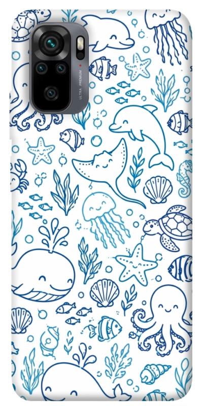 Чохол itsPrint Sea pattern для Xiaomi Redmi Note 10 / Note 10s, песики, купити оптом з доставкою