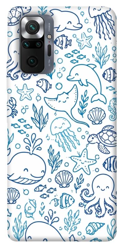 Чехол itsPrint Sea pattern для Xiaomi Redmi Note 10 Pro, песики, купить оптом с доставкой
