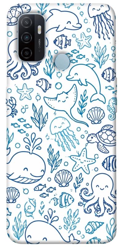 Чехол itsPrint Sea pattern для Oppo A53 / A32 / A33, песики, купить оптом с доставкой