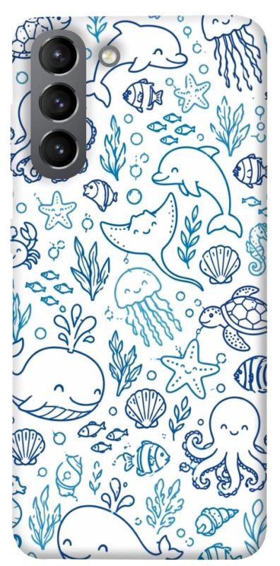 Чехол itsPrint Sea pattern для Samsung Galaxy S21, песики, купить оптом с доставкой