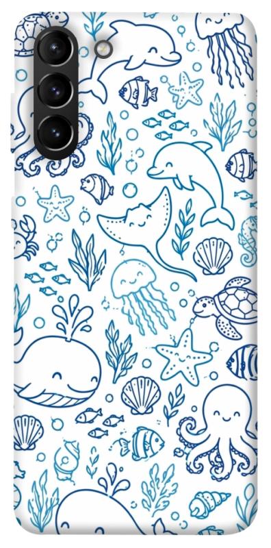 Чехол itsPrint Sea pattern для Samsung Galaxy S21+, песики, купить оптом с доставкой