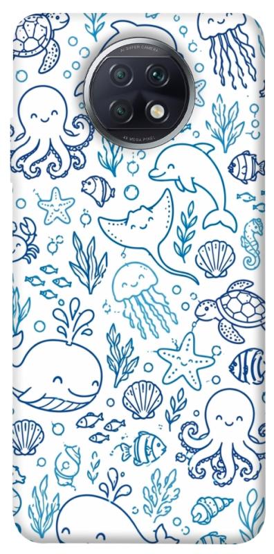 Чехол itsPrint Sea pattern для Xiaomi Redmi Note 9 5G / Note 9T, песики, купить оптом с доставкой