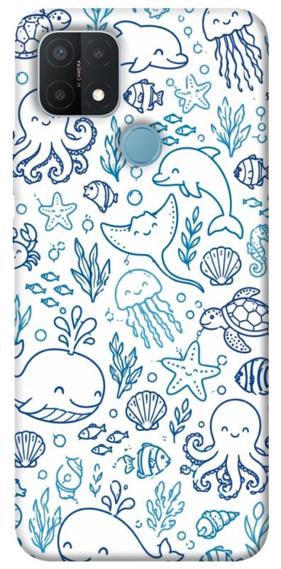 Чехол itsPrint Sea pattern для Oppo A15s / A15, песики, купить оптом с доставкой