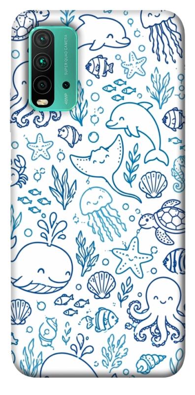 Чохол itsPrint Sea pattern для Xiaomi Redmi Note 9 4G / Redmi 9 Power / Redmi 9T, песики, купити оптом з доставкою