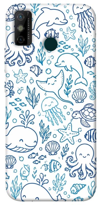 Чохол itsPrint Sea pattern для TECNO Spark 6 Go, песики, купити оптом з доставкою
