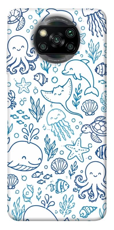 Чохол itsPrint Sea pattern для Xiaomi Poco X3 NFC / Poco X3 Pro, песики, купити оптом з доставкою