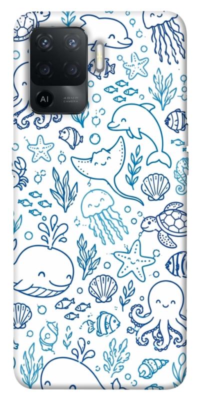 Чохол itsPrint Sea pattern для Oppo Reno 5 Lite, паттерн, купити оптом з доставкою