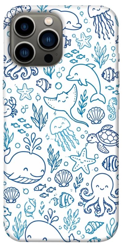 Чохол itsPrint Sea pattern для Apple iPhone 13 Pro Max (6.7"), песики, купити оптом з доставкою
