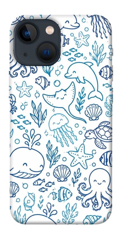 Чохол itsPrint Sea pattern для Apple iPhone 13 mini (5.4"), песики, купити оптом з доставкою