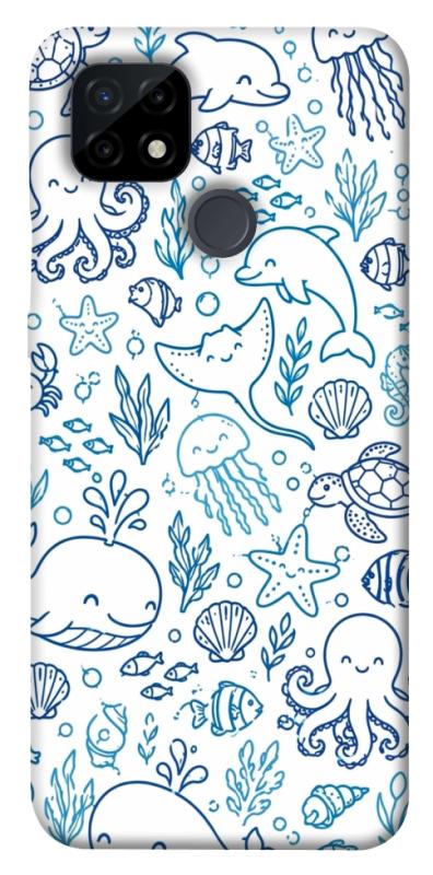 Чехол itsPrint Sea pattern для Realme C21, песики, купить оптом с доставкой