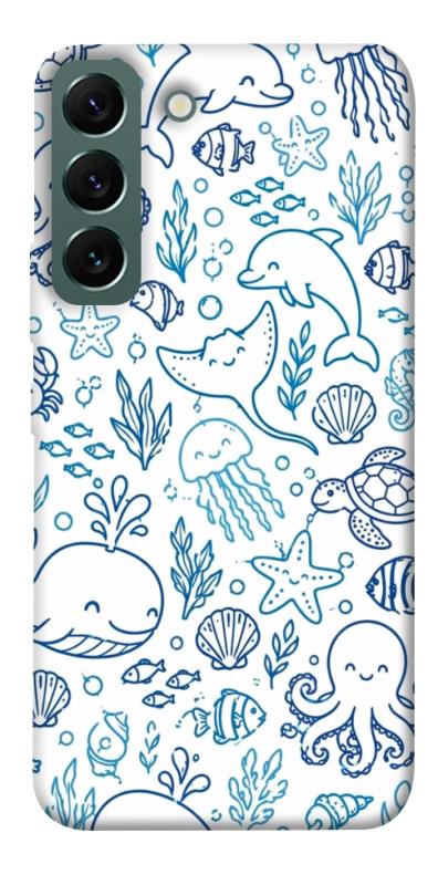 Чехол itsPrint Sea pattern для Samsung Galaxy S22, паттерн, купить оптом с доставкой