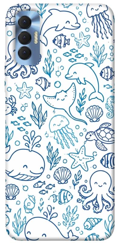 Чехол itsPrint Sea pattern для TECNO Spark 8P, песики, купить оптом с доставкой